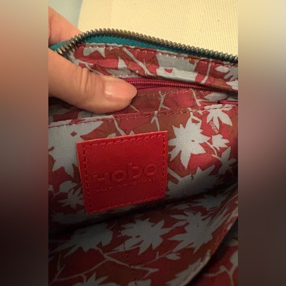 HOBO Turquoise Blue Leather Crossbody Bag - Picture 11 of 12